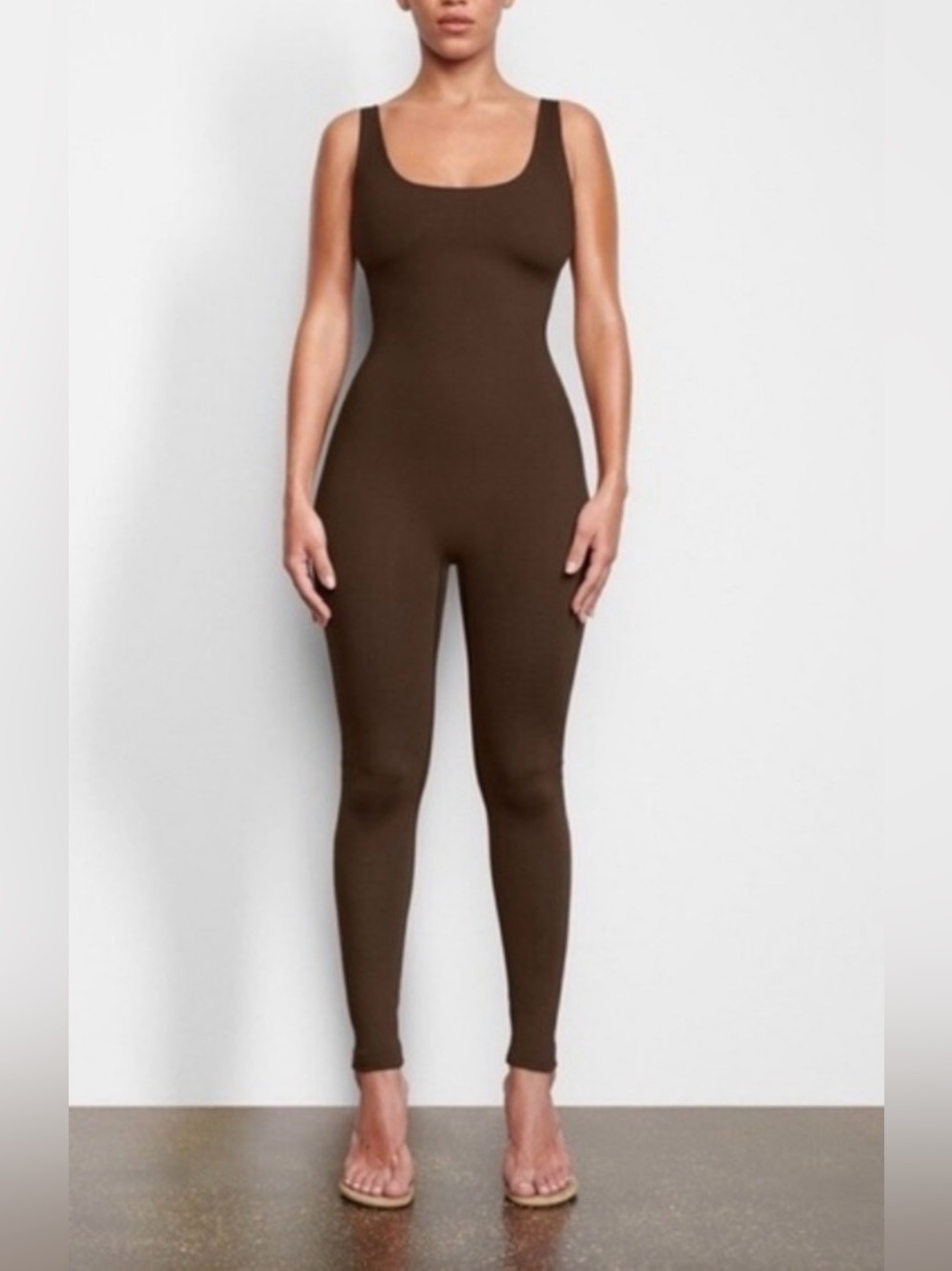 SKIMS NWT All in One Shine Square Neck Cat Suit